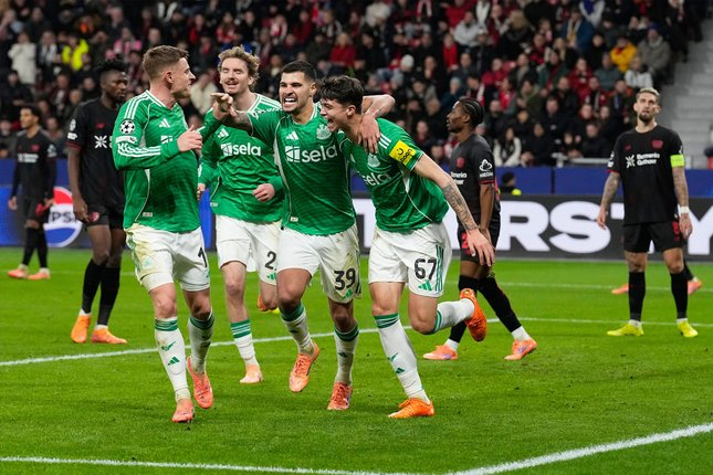 Aksi pemain Manchester United saat laga Man United vs Newcastle